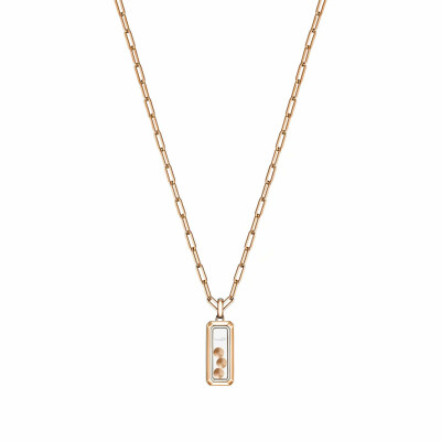 Pendentif Chopard Happy Diamonds Icons en or rose et diamants
