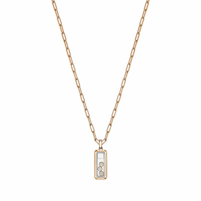 Pendentif Chopard Happy Diamonds Icons en or rose et diamants