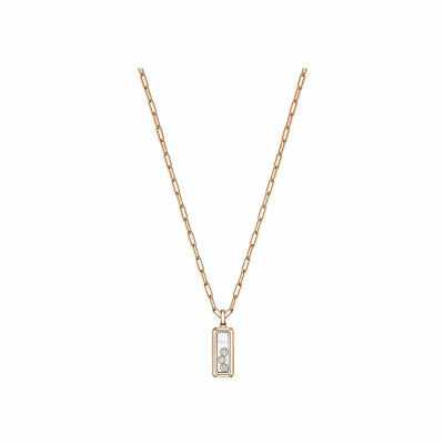 Pendentif Chopard Happy Diamonds Icons en or rose et diamants
