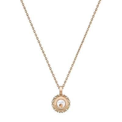 Pendentif Chopard Happy Diamonds Icons Joaillerie en or rose et diamants