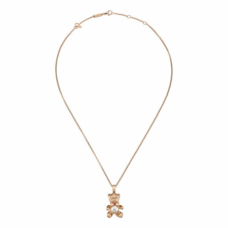 Chopard Happy Diamonds Turtle pendant in pink gold and diamonds