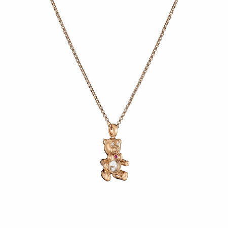 Chopard Happy Diamonds Turtle pendant in pink gold and diamonds