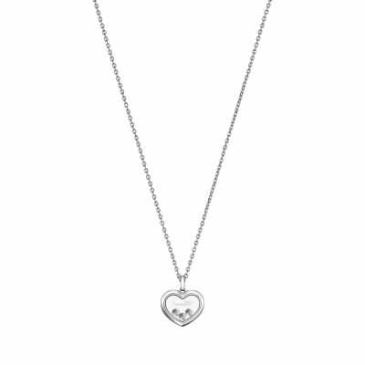 Pendentif Chopard Happy Diamonds Icons en or blanc et diamants