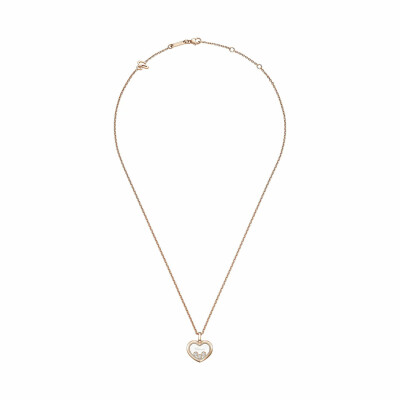 Pendentif Chopard Happy Diamonds Icons en or rose et diamants