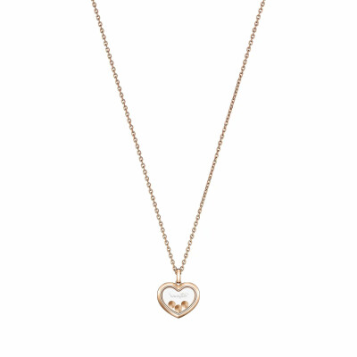 Pendentif Chopard Happy Diamonds Icons en or rose et diamants