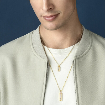 Pendentif Chopard Happy Diamonds Icons en or jaune et diamants