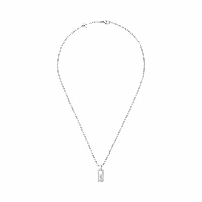 Pendentif Chopard Happy Diamonds Icons en or blanc et diamants