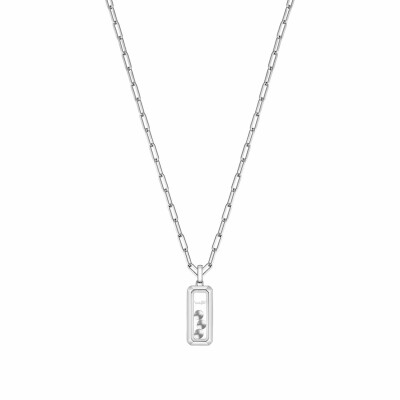 Pendentif Chopard Happy Diamonds Icons en or blanc et diamants