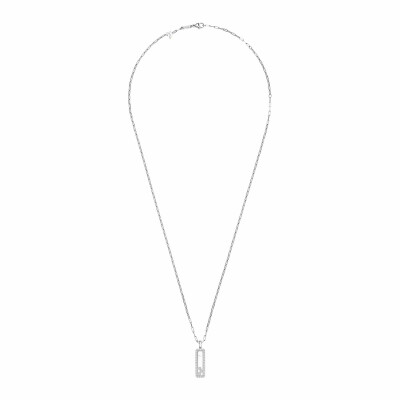 Pendentif Chopard Happy Diamonds Icons en or blanc et diamants