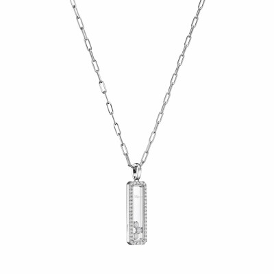 Pendentif Chopard Happy Diamonds Icons en or blanc et diamants