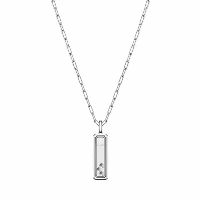 Pendentif Chopard Happy Diamonds Icons en or blanc et diamants