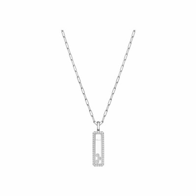 Pendentif Chopard Happy Diamonds Icons en or blanc et diamants