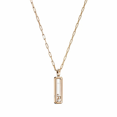 Pendentif Chopard Happy Diamonds Icons en or rose et diamants