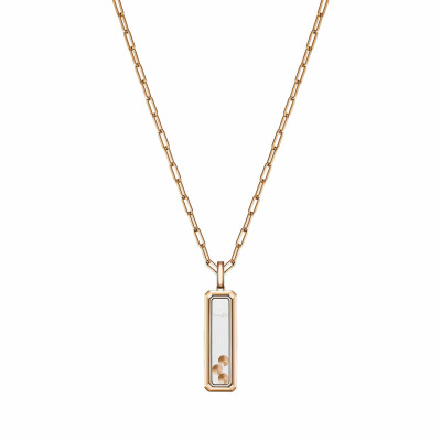 Pendentif Chopard Happy Diamonds Icons en or rose et diamants