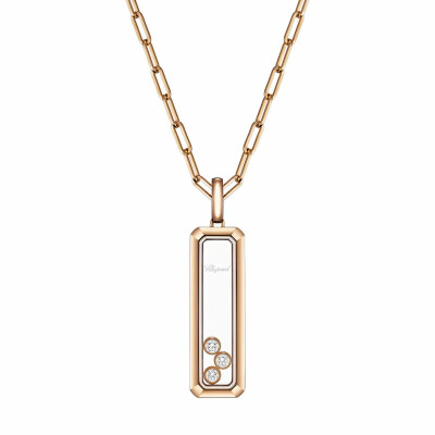 Pendentif Chopard Happy Diamonds Icons en or rose et diamants