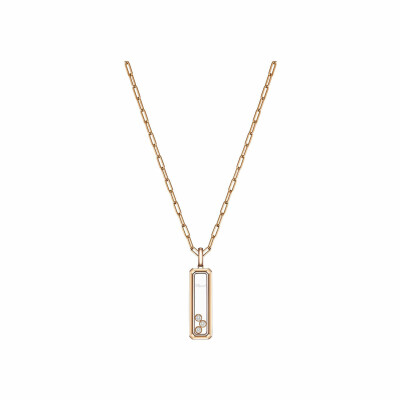 Pendentif Chopard Happy Diamonds Icons en or rose et diamants