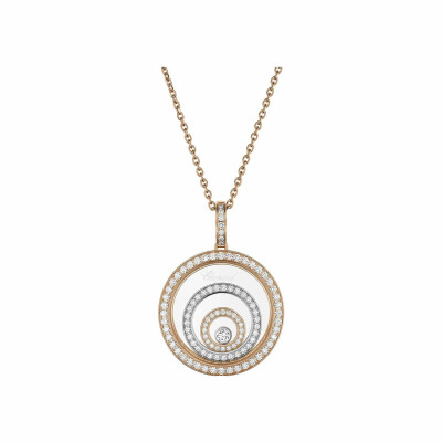 Pendentif Chopard Happy Spirit en or rose et diamants