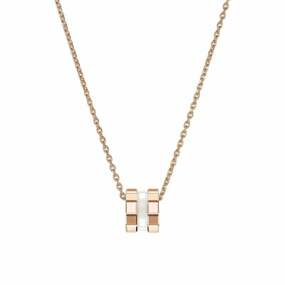 Pendentif Chopard Ice Cube White HyCeram® en or rose
