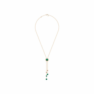 Pendentif Piaget Possession en or rose, malachite et diamants
