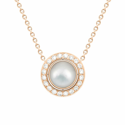 Pendentif Piaget Possession en or rose, nacre et diamants
