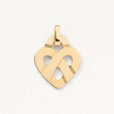 Pendentif Poiray Cœur Entrelacé Petit Modèle en or jaune