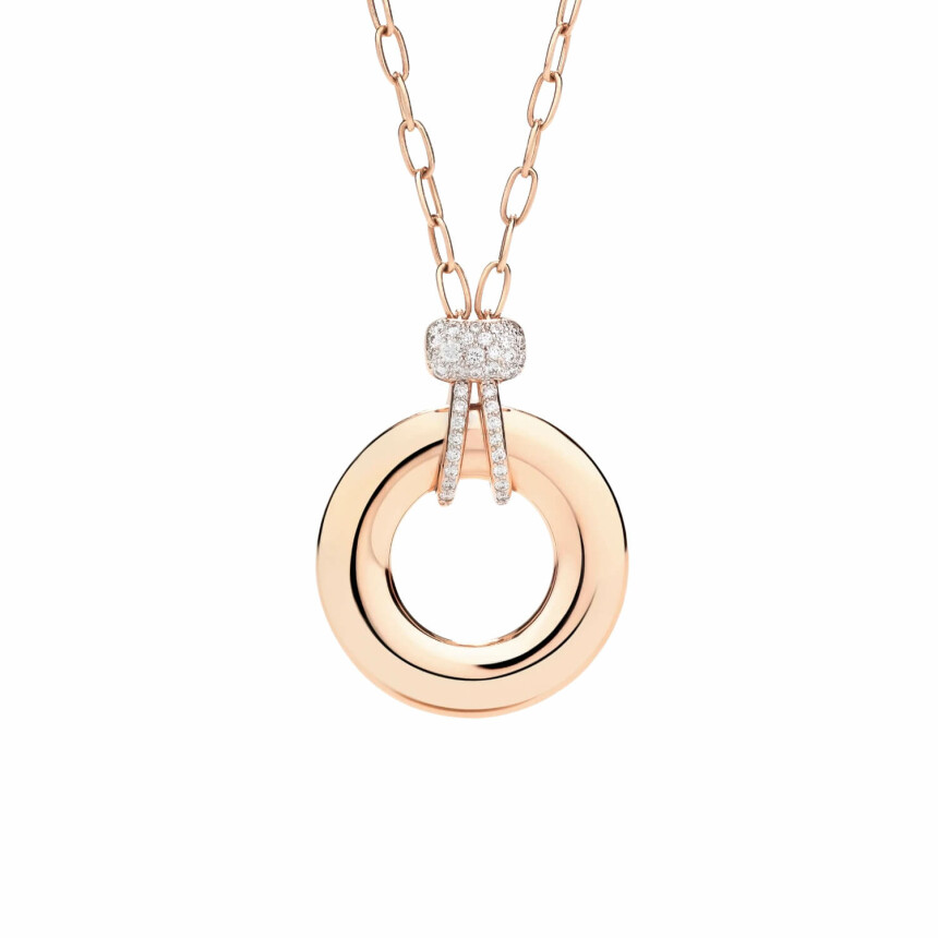 Collier Pomellato Iconica avec Pendentif en or rose et diamants