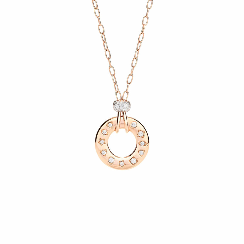 Collier Pomellato Iconica avec Pendentif en or rose et diamants