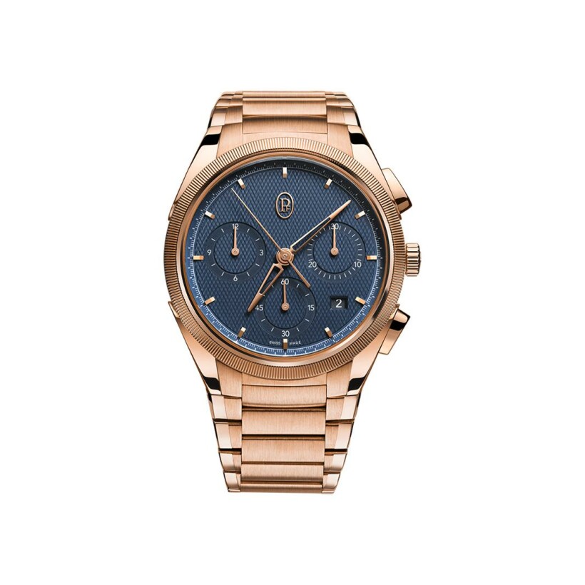 Parmigiani Fleurier Chronograph Rose Gold Blue Uhr
