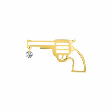 Pins La Brune & La Blonde Bang Bang en or jaune et diamant