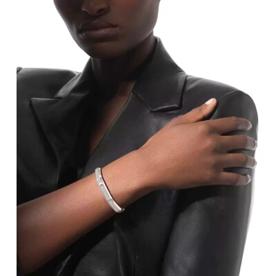 Bracelet Messika Moderniste pavé en or blanc et diamants 1.25ct