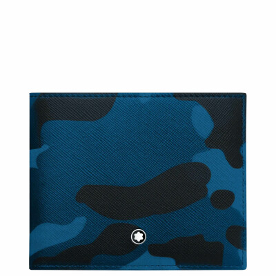Montblanc Sartorial "Blue Camouflage" wallet 6cc
