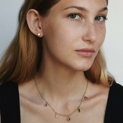 Puce d'oreille Poiray Lolita en or jaune et diamant