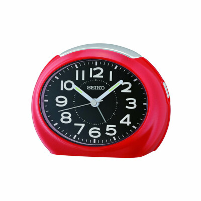 Réveil Seiko rouge métallisé QHE193R