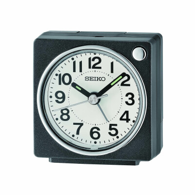 Réveil Seiko noir métallisé QHE196K