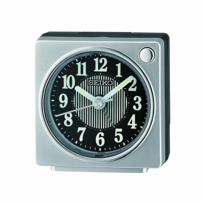 Réveil Seiko gris argenté métallisé QHE197S