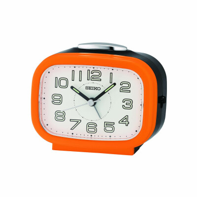 Réveil Seiko orange QHK060E