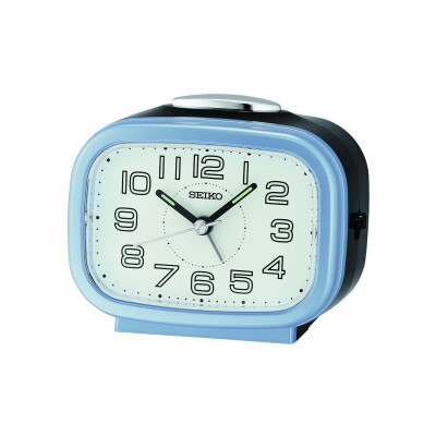 Réveil Seiko bleu métallisé QHK060L