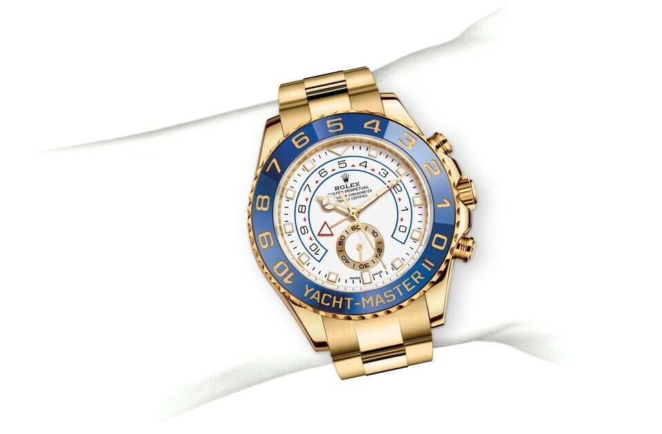 Rolex Yacht‑Master II in 18 ct yellow gold M116688-0002 at The Vault