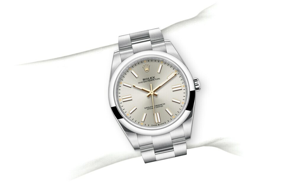 Rolex Oyster Perpetual 41 in Oystersteel M124300-0001 at Felopateer Palace