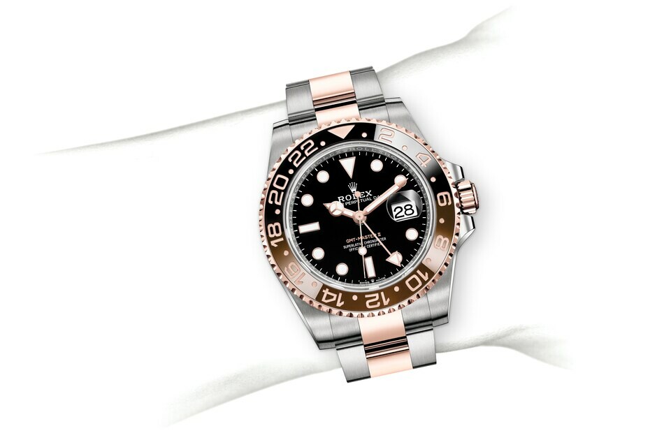 Rolex GMT‑Master II in Everose Rolesor - combination of Oystersteel and Everose gold M126711CHNR-0002 at The Vault