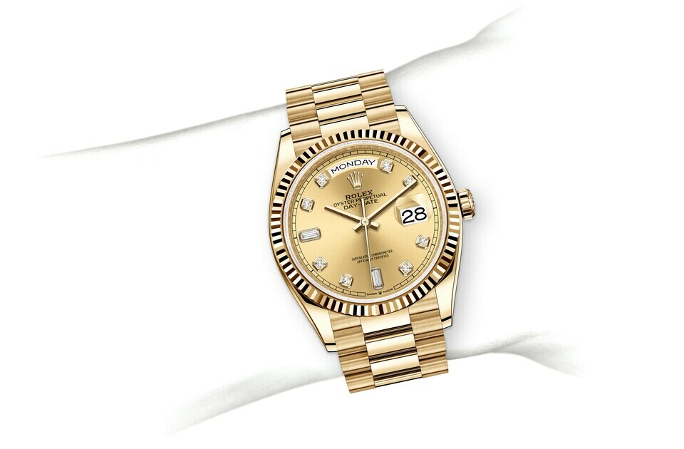 Rolex Day‑Date 36 in 18 ct yellow gold M128238-0008 at Dubail