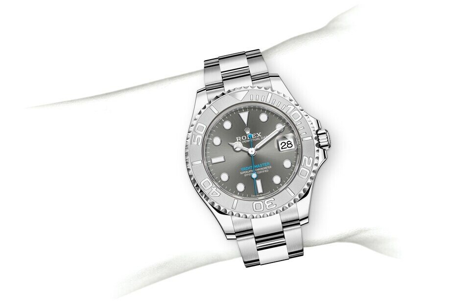 Rolex Yacht‑Master 37 in Rolesium - combination of Oystersteel and platinum M268622-0002 at The Vault