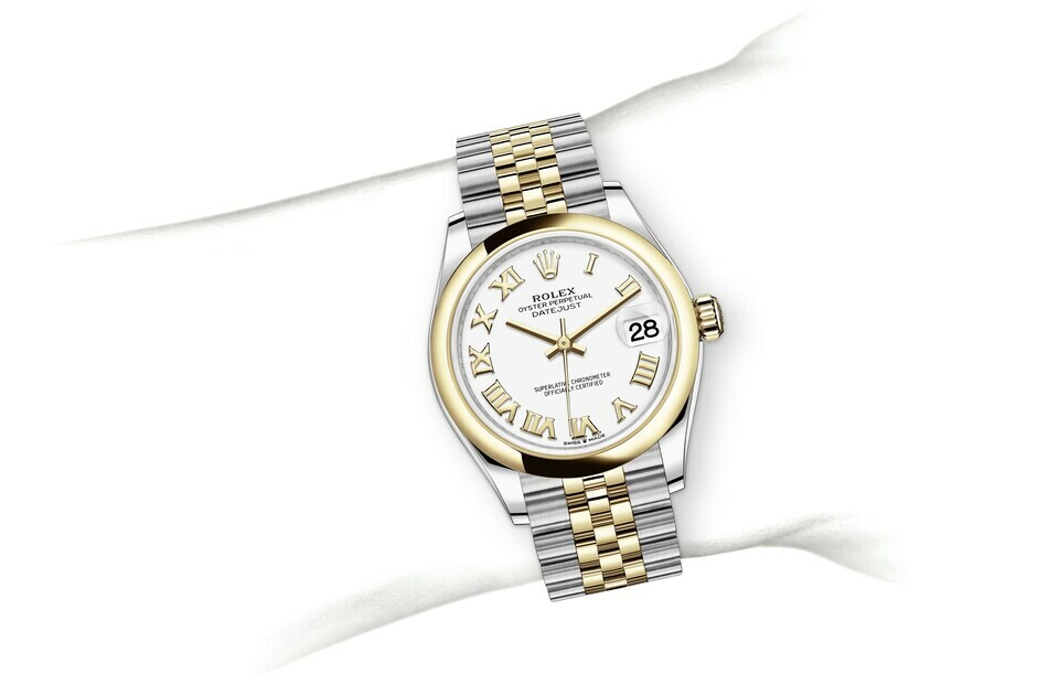 Rolex Datejust 31 in Yellow Rolesor - combination of Oystersteel and yellow gold M278243-0002 at Felopateer Palace
