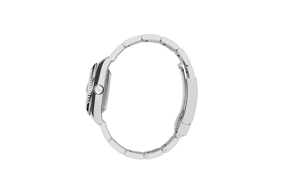 Rolex Lady‑Datejust en Rolesor gris – combinaison d’acier Oystersteel et d’or gris M279174-0020 chez Dubail