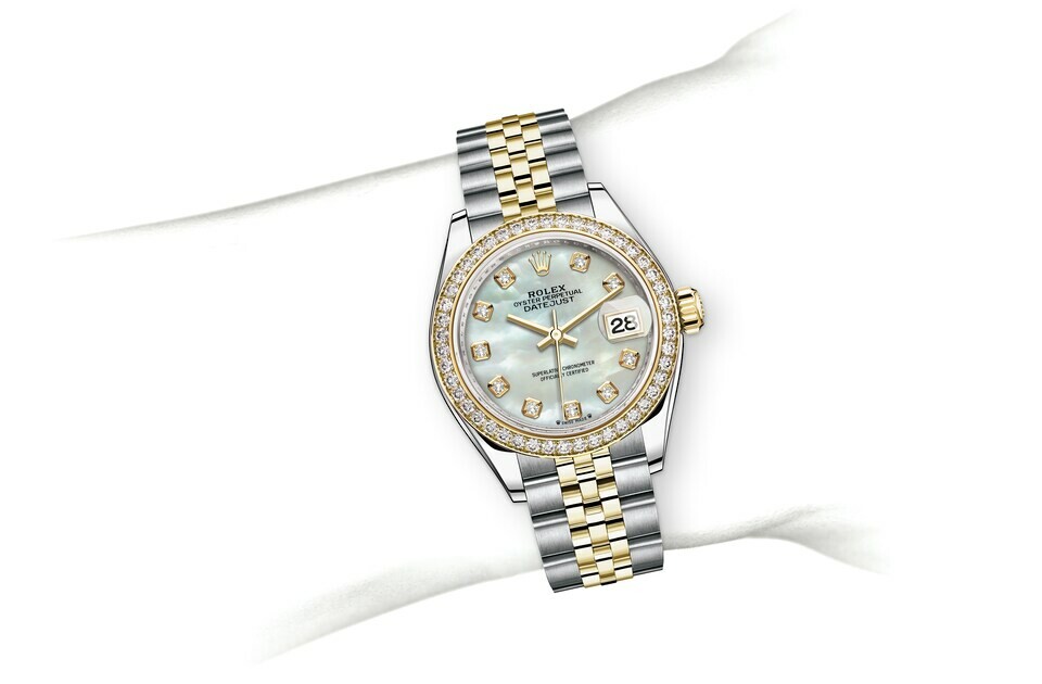 Rolex Lady‑Datejust in Yellow Rolesor - combination of Oystersteel and yellow gold M279383RBR-0019 at Dubail