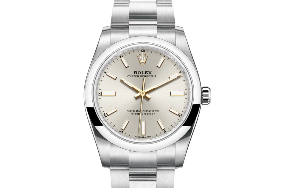 Rolex Oyster Perpetual 34 in Oystersteel M124200-0001 at Dubail