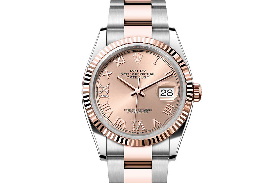 Rolex Datejust 36 in Everose Rolesor - combination of Oystersteel and Everose gold M126231-0028 at Dubail