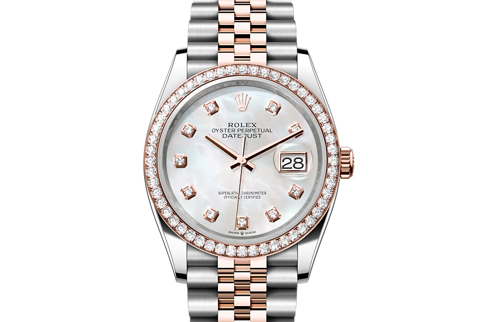 Rolex Datejust 36 in Everose Rolesor - combination of Oystersteel and Everose gold M126281RBR-0009 at Azuelos