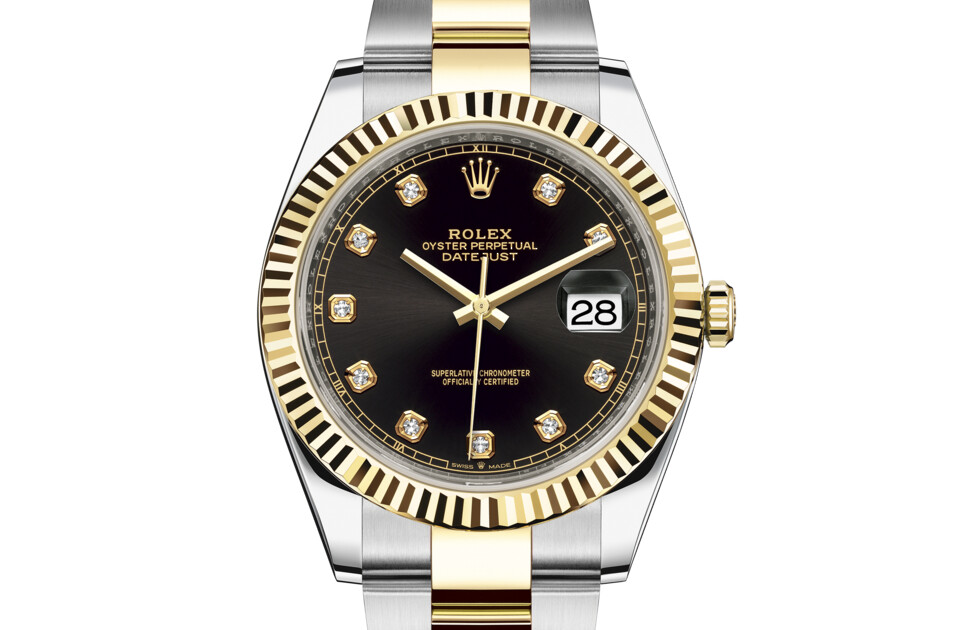 Rolex datejust sale silver and gold