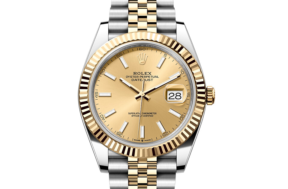 Rolex Datejust 41 in Yellow Rolesor - combination of Oystersteel and yellow gold M126333-0010 at Ferret